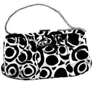 Talbots Black & White Clutch Purse Handbag, NWOT
